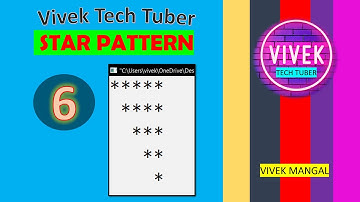 #6 Star pattern || Vivek Tech tuber|| Vivek Mangal || C language|| Coding