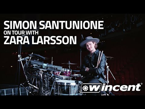 Simon Santunione on tour with Zara Larsson | Wincent Drumsticks