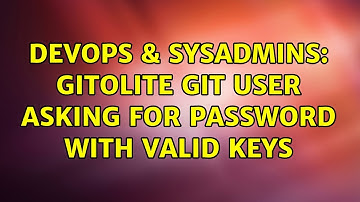 DevOps & SysAdmins: gitolite git user asking for password with valid keys