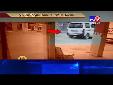On cam: Boy miraculously escaped unhurt after being ran over by van in Surat- Tv9