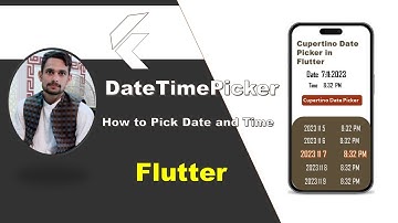 Flutter Cupertino DateTimePicker Tutorial | Date and Time Picker Widget for iOS Style