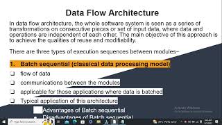 What is Data Flow Architecture?