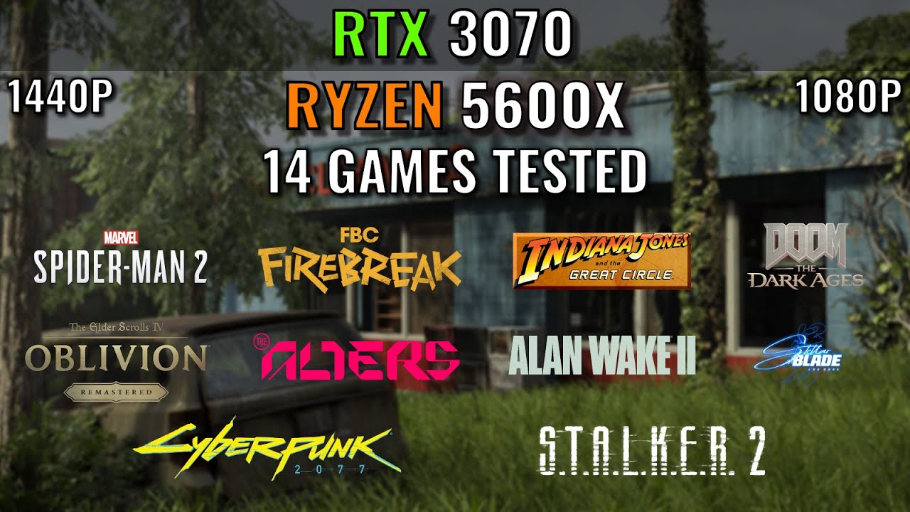 RTX 3070 in 2025 - 14 Games Tested - Ryzen 5600x - 1440p, 1080p 