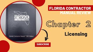 Florida Contractors Manual Chapter 2 Review for the Business and Finance Exam