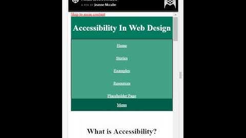 Accessibility in Web Design