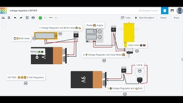 Tinkercad Circuits || 5 volt Regulator || LM 7805 || Coding Earth Connected