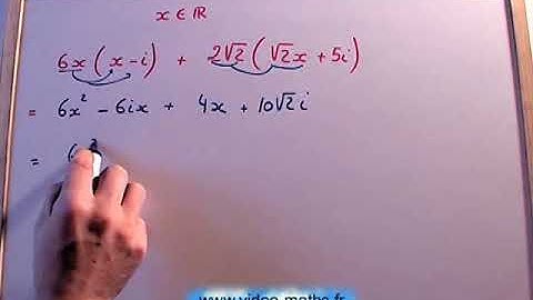 Partie réelle et imaginaire d