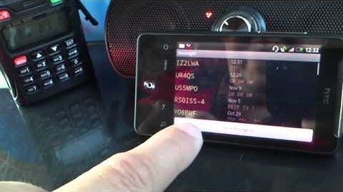 APRS message via International Space Station