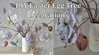 &quot;Easter Egg Tree DIY: How to Make Honeycomb Paper Egg Hanging Decorations&quot;