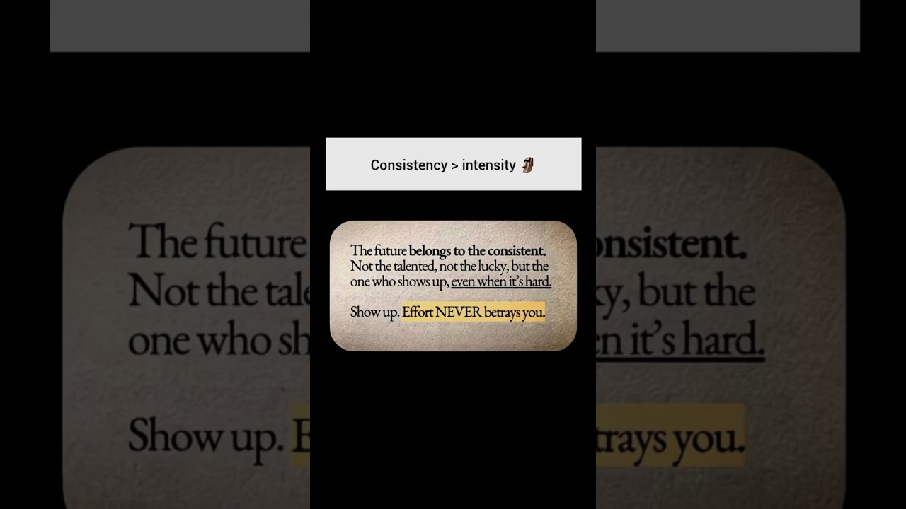 Effort never betrays you 