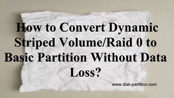 Convert Dynamic Striped Volume to Basic Partition.mp4