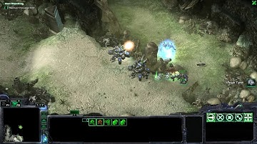 Starcraft 2 The Dig Versus arcade map test video