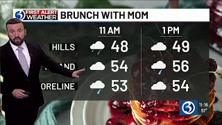 WEATHER: Rain likely for Mother&#39;s Day, but temperatures climb to mid 70s