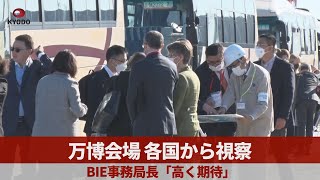 万博会場、各国から視察 BIE事務局長「高く期待」