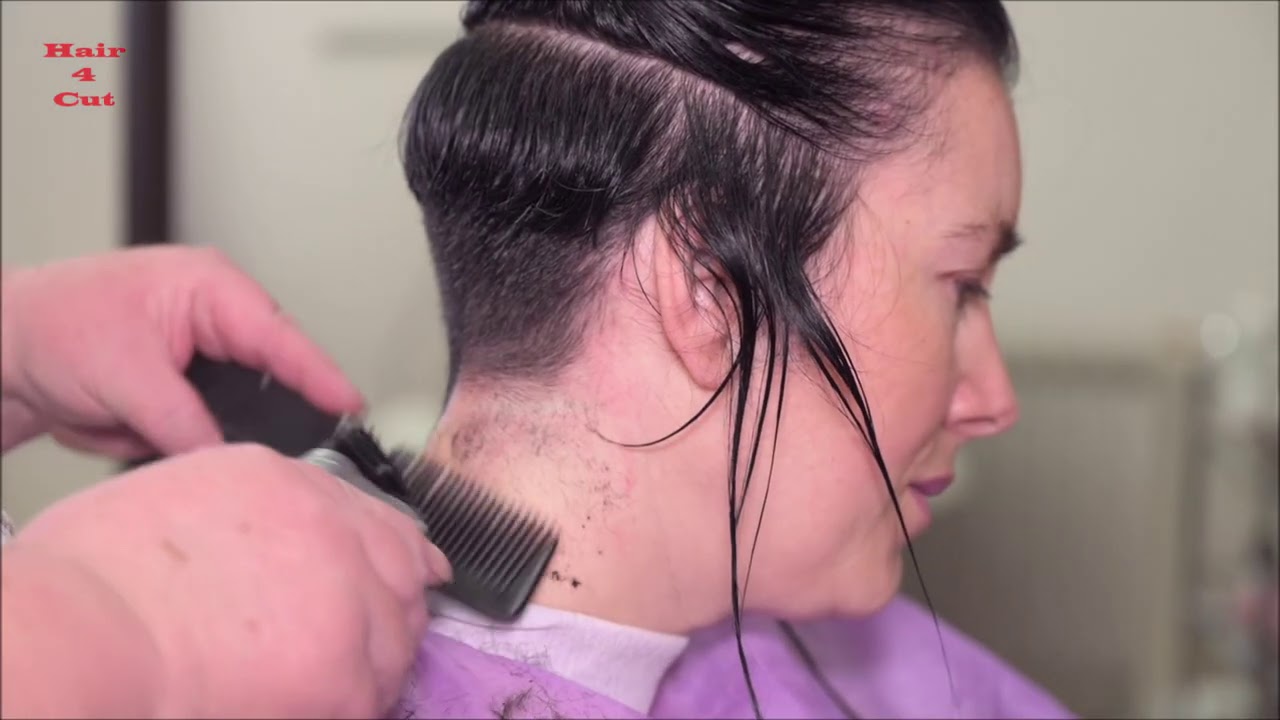2021 04 Alexandra Preview Long Hair Cut To Bob With Buzzed Nape Youtube