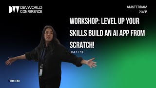 Jessy The - Level Up Your Skills Build an AI App from Scratch!