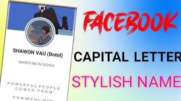 How to make facebook capital letter stylish name bangla | facebook capital letter name | #itsshawon