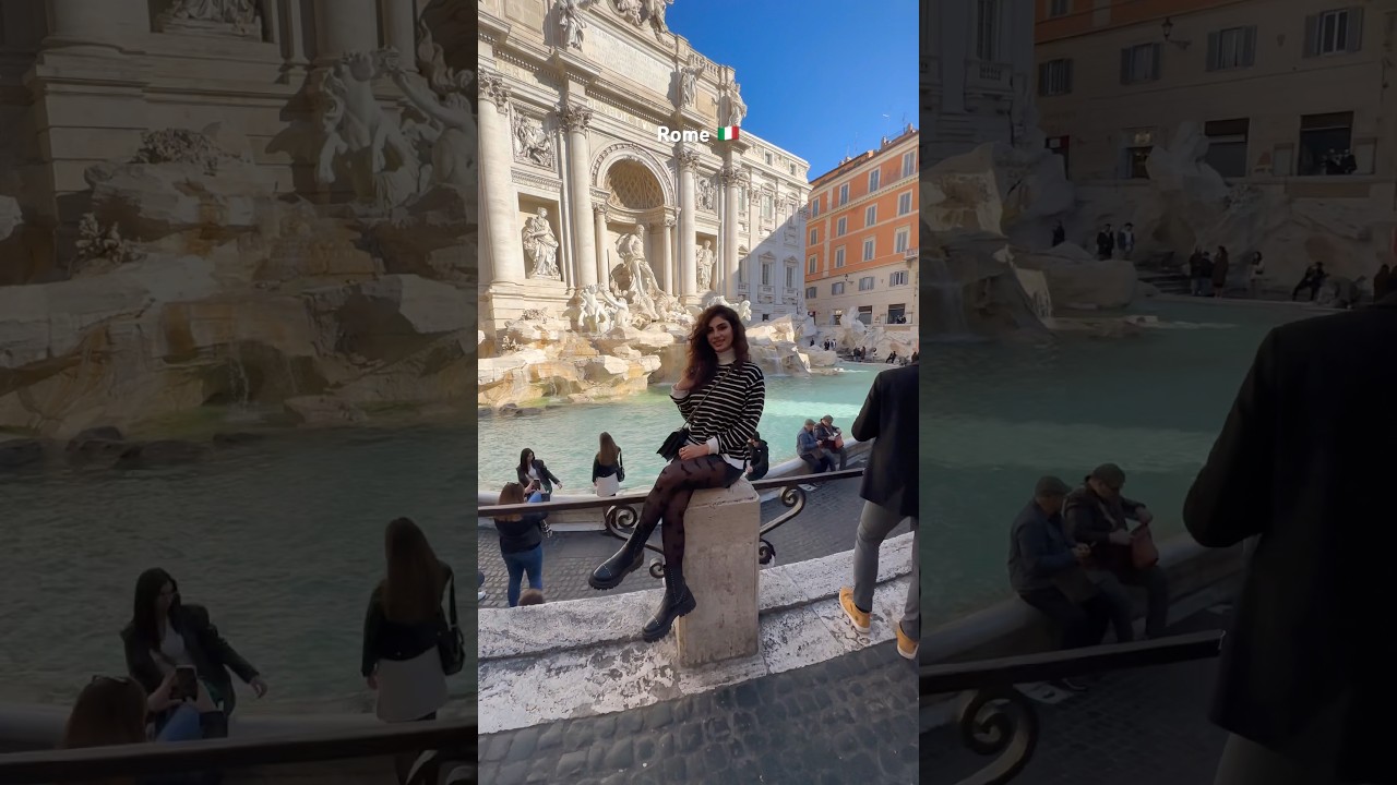 Самое красивое место в Риме, Италия 🇮🇹📍Фонтан Треви