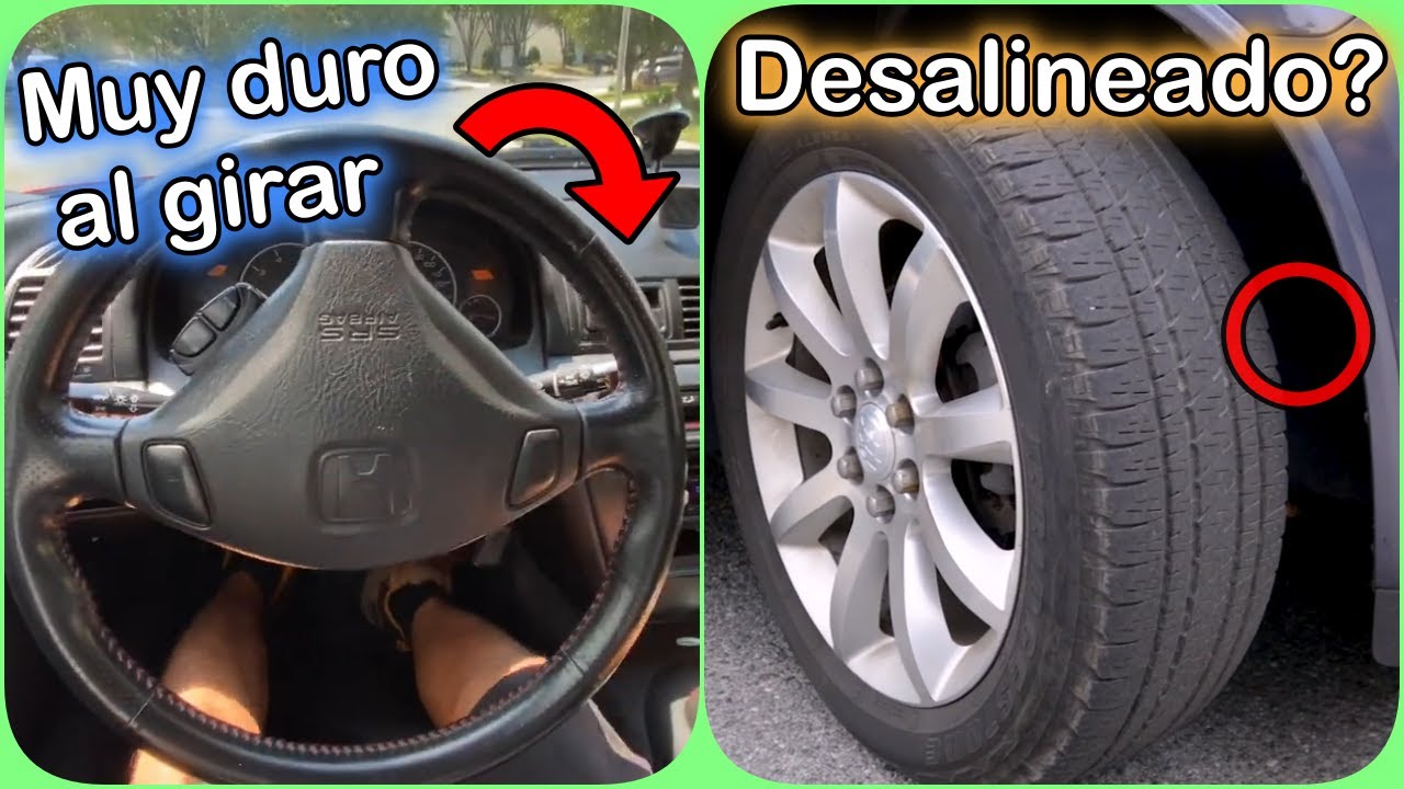 Por qué tengo que girar el volante del coche para ir recto