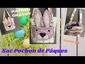 Coudre un sac avec poche appliqu lapin cours couture facile complet pour fter la pques tuto 12