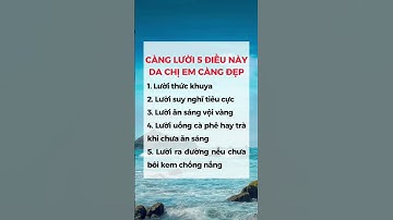 Càng Lười 5 Điều Này Da Chị Em Càng Đẹp #dsdaiminh #dinhduong #shorts #health
