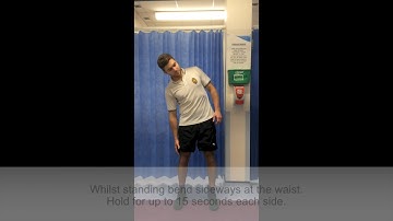 Physiotherapy: Lumber flexion, extension and side flexion