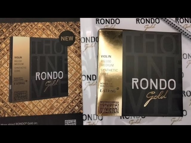 Cordes Violon Thomastik Rondo Gold Sol - Noyau Synthétique Argent RG04