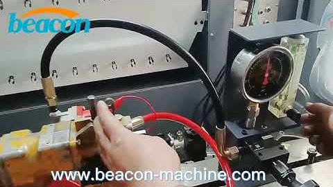 Beacon CR919 diesel pump and injector testing machine -- test PT pump video