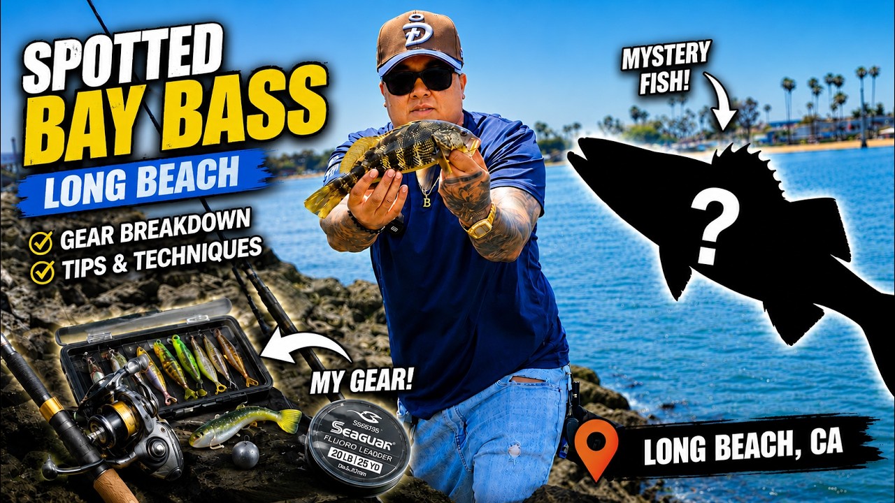 Everything I Use to Catch Spotted Bay Bass in Long Beach, CA.