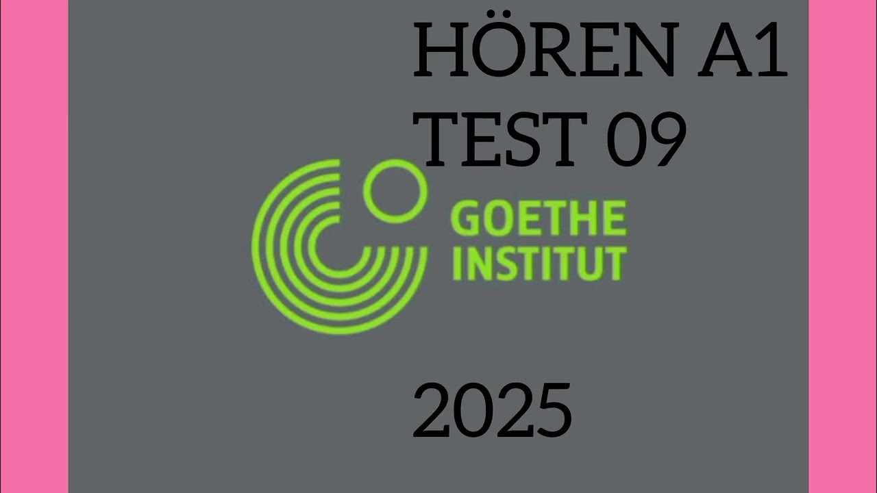 A1 hören prüfungen Goethe mit Lösung Part 9| German listening test for Beginners