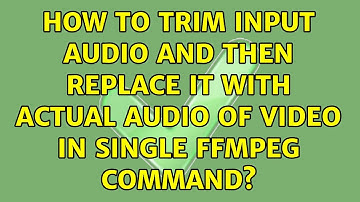 How to trim input audio and then replace it with actual audio of video in single ffmpeg command?