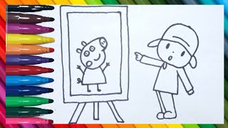 Vamos desenhar e colorir os Jogos Olímpicos do Pocoyo 