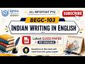 BEGC-103 Indian Writing in English | Important Questions & Answers | IGNOU #begc103 #ignouexam2026
