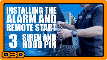 03 - Alarm and Remote Start Install - Hood Pin Switch and Siren - Omega Excalibur  AL-1775-3DB