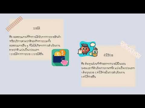 การนำเสนอโครงการ การบริการจัดทำบัญชีรายรับ-รายจ่ายโดยโปรแกรมสำเร็จรูปSmartbiz Accounting