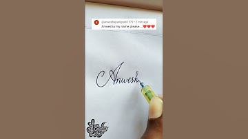 stylish name | Anwesha | Calligraphy signature