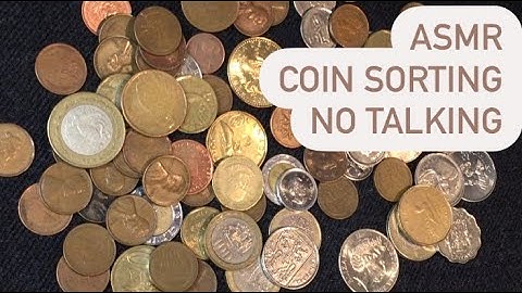 ASMR - Sorting Coins From All Over the World - No Talking