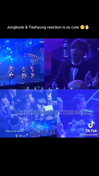 Taehyung & Jungkook reaction to 'BLACKPINK Boombayah' #bts #blackpink #jungkook #v #kpop