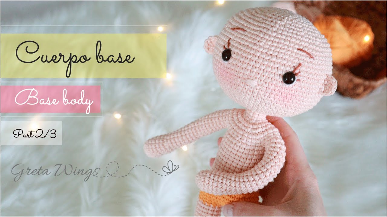 Tutorial Cuerpo Base Amigurumis Princesas | Serie Princesas Part 2/3