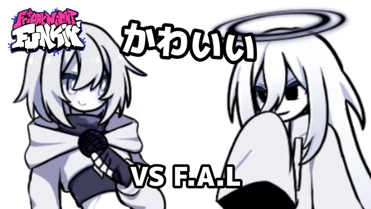 【FNF: Mobile】モノクロの可愛いキャラたち - VS F.A.L