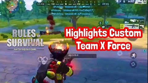 Highlights Custom Team XF - Rules of Survival