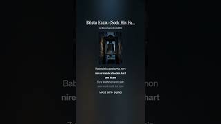 Bilatu Ezazu Seek His Face