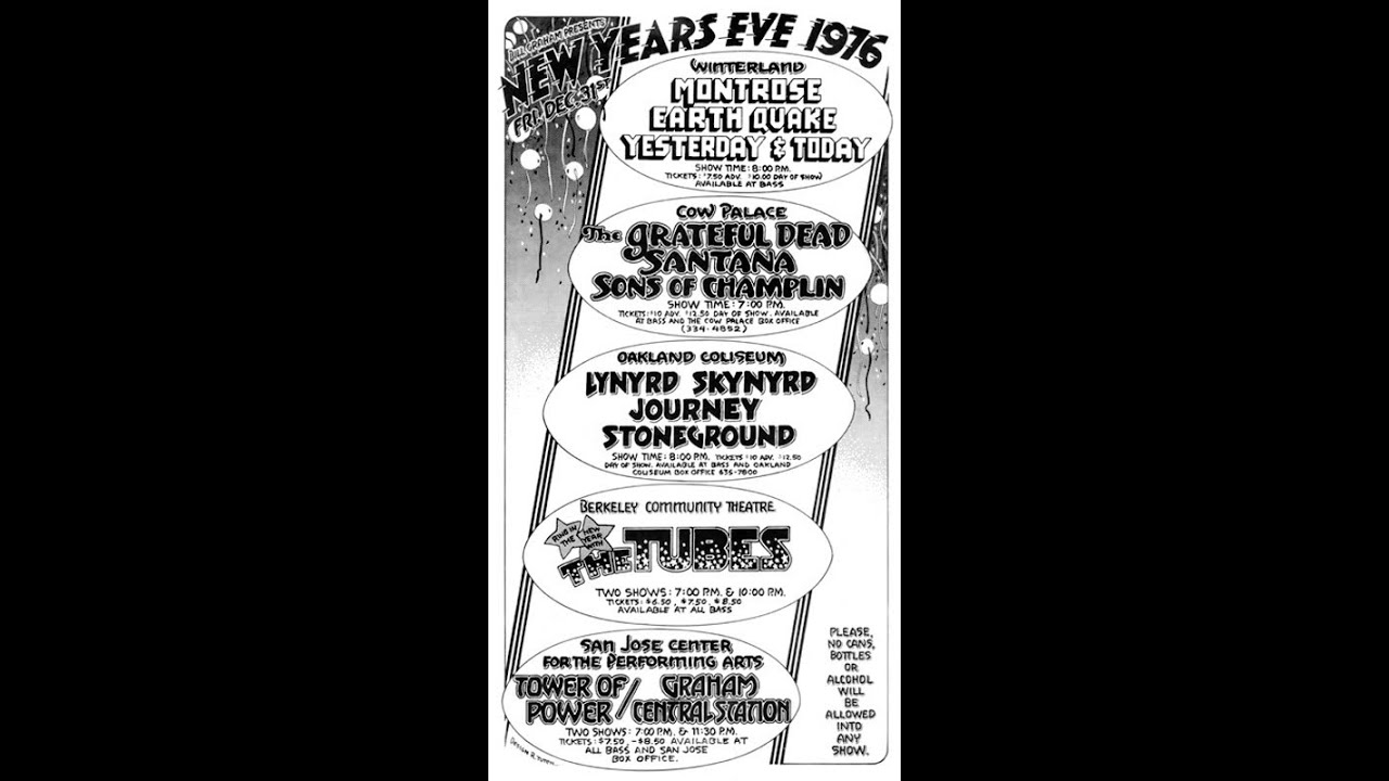 Grateful Dead - 12/31/76 - Cow Palace, Daly City, CA