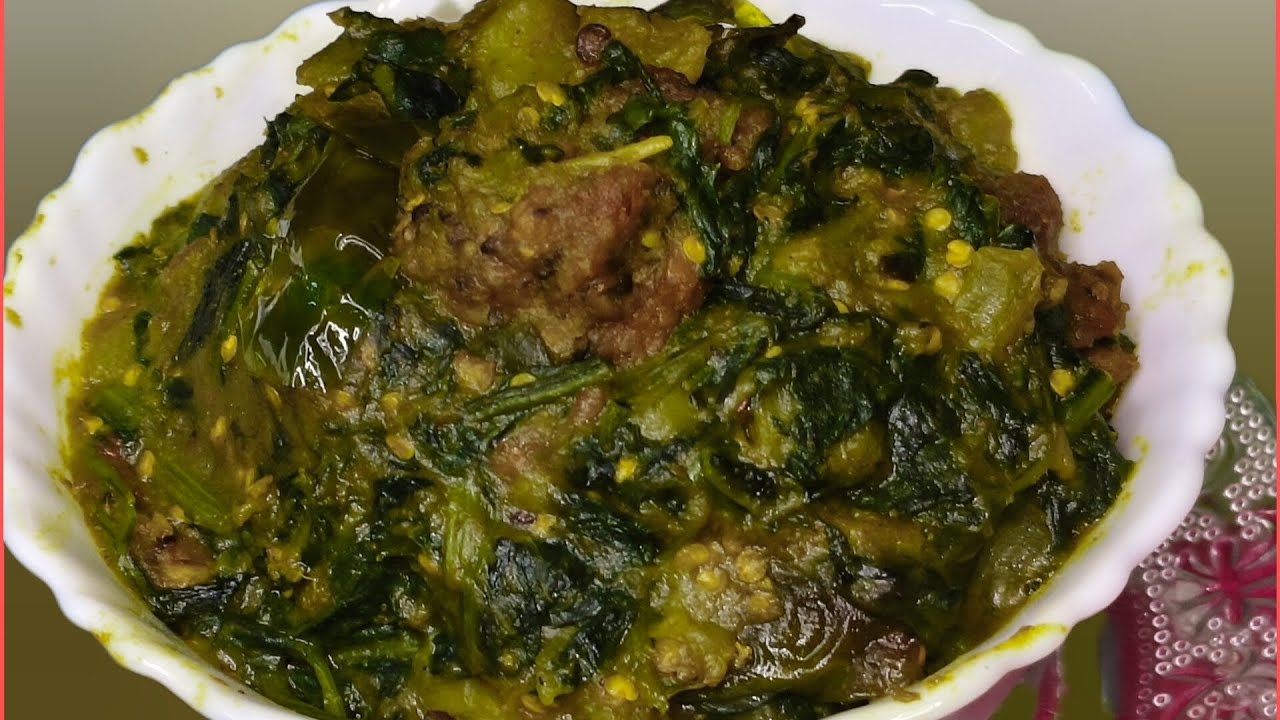 একদম সহজভাবে নিরামিষ পালং শাকের রেসিপি ♥️