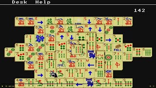 ATARI ST Mah Jong Solitaire v2 2 MAHJONG Shanghai GAME DEMO By Cali Co Superior Software STOS Basic screenshot 4