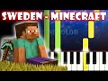 Sweden - Minecraft | Piano Tutorial | Karaoke