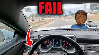 HOW NOT TO USE PADDLE SHIFTERS IN A CAMARO ‼️🤦🏾‍♂️