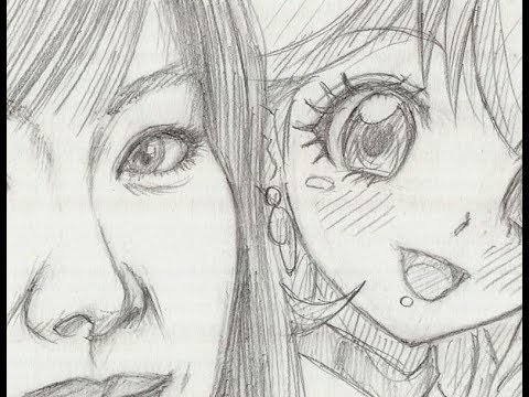 鉛筆で描いて見た!211 金元 寿子かねもと ひさこ スマイルプリキュア! キュアピース版