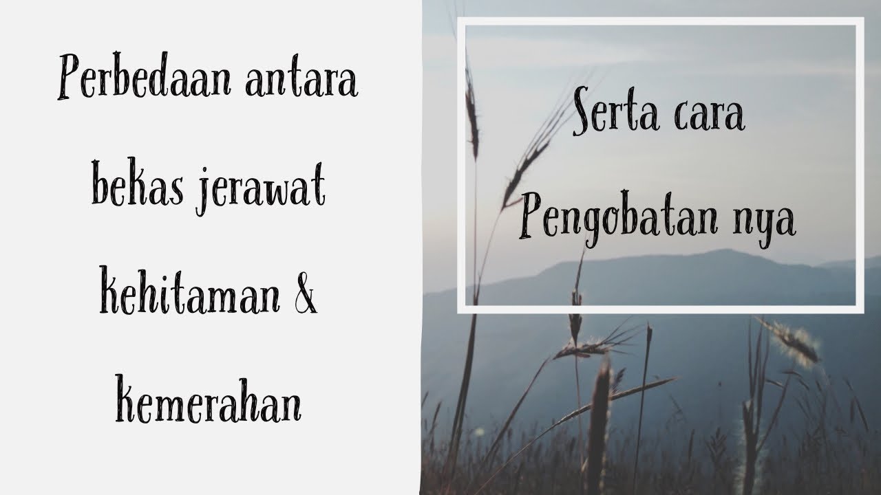 Perbedaan bekas jerawat hitam & merah || cara mengobati nya 