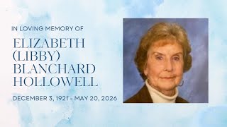 Elizabeth (Libby) Blanchard Hollowell